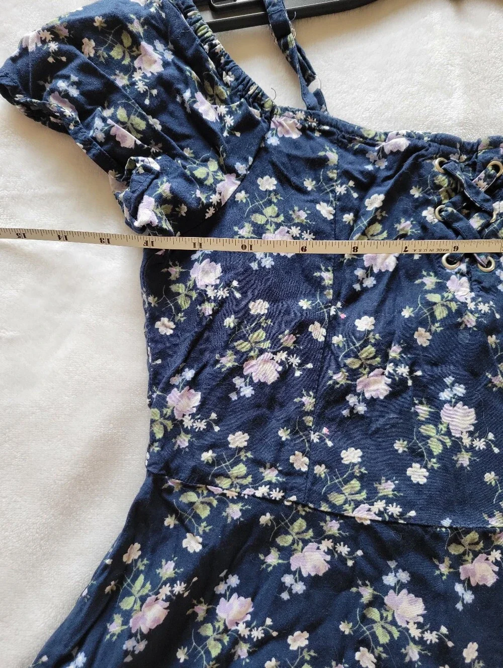 The Children's Place Girls Floral Cold Shoulder Dress Size 12